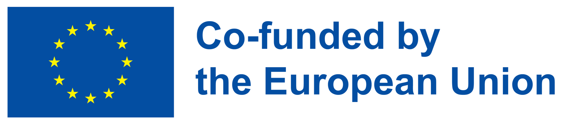 European Union flag on the left. "Co-funded by the European Union" text on the right.